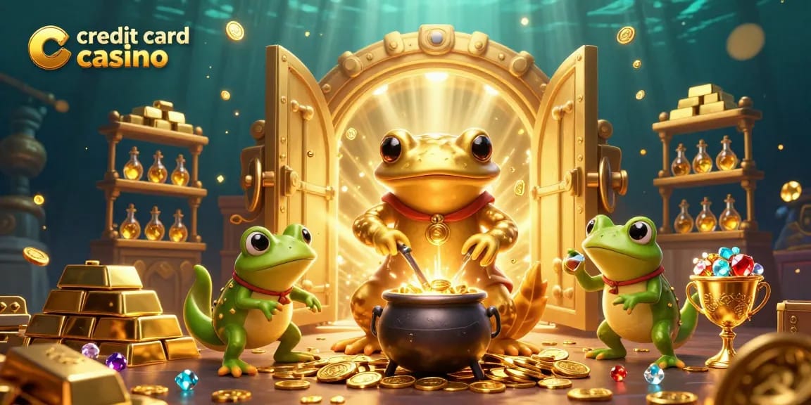 Experience the excitement of a credit card casino with golden rewards and thrilling gameplay elements.