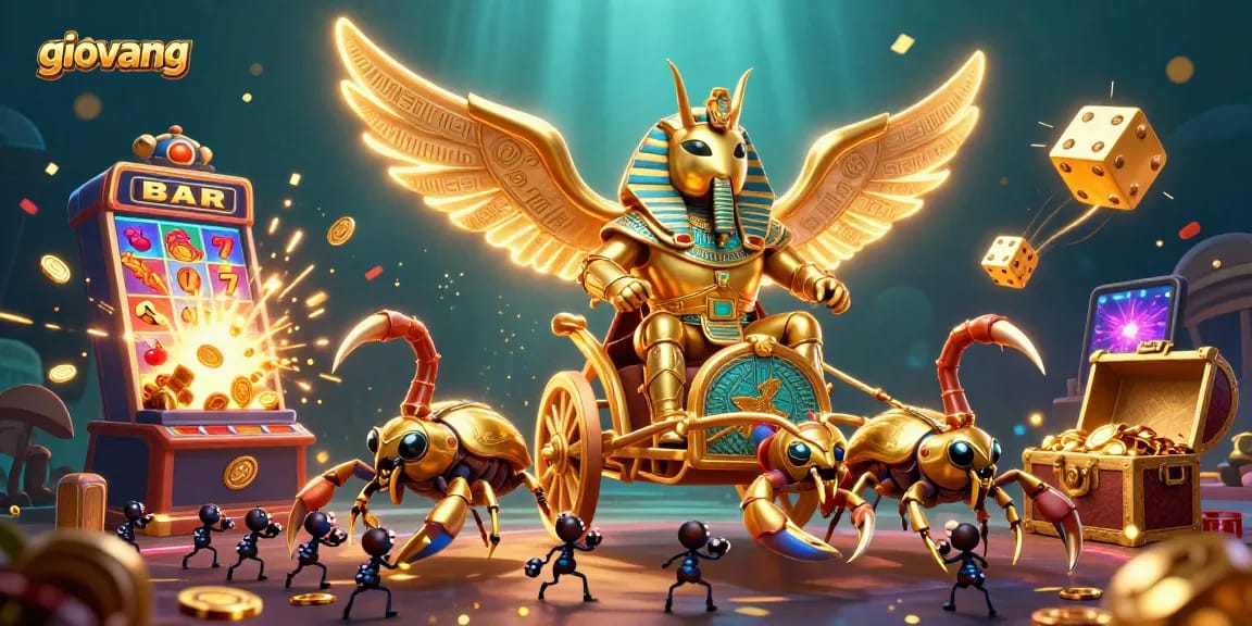 Capture winning moments with giovang's dynamic casino action featuring vibrant visuals and animated elements.