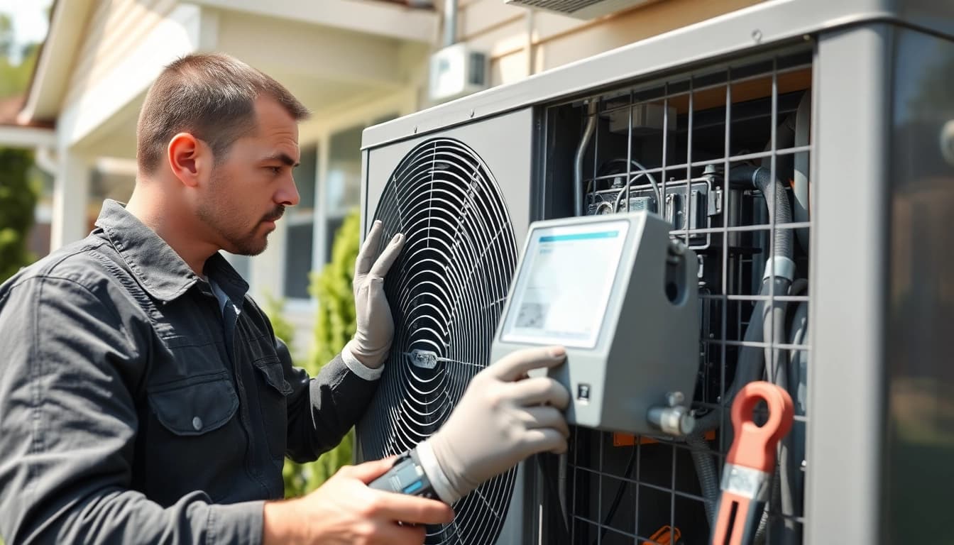 AC Repair Tampa service technician fixing an air conditioning unit for efficient cooling.