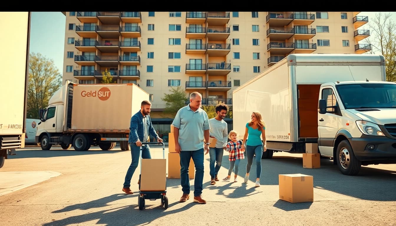 Moving companies calgary assisting families during a relocation with trucks and friendly service.