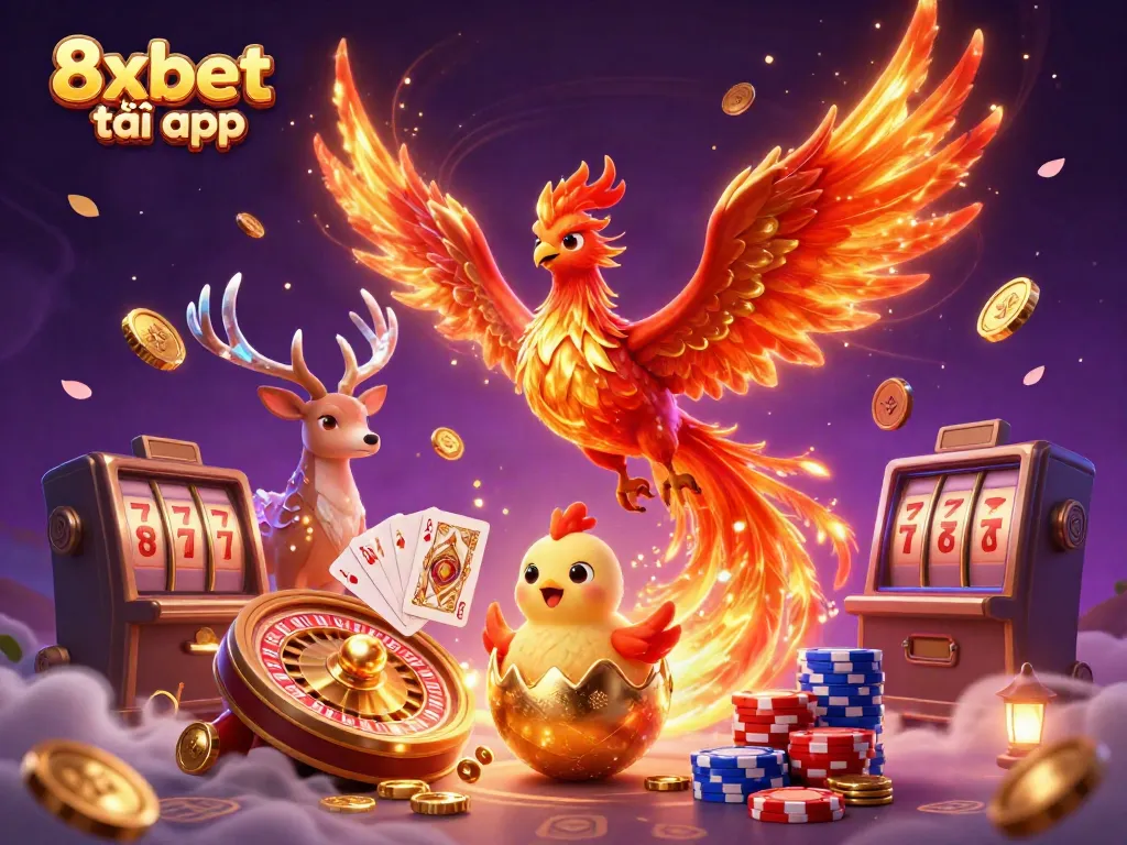 Experience the thrill of 8xbet tải app through vibrant slot games and captivating casino visuals.