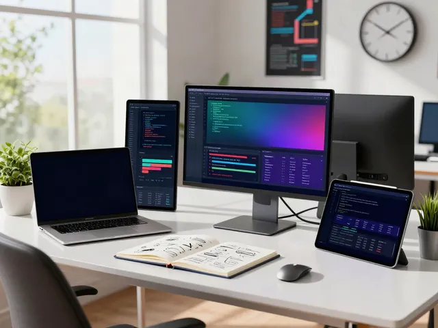 Data analyst showcasing instant indexing tools in a modern tech workspace.