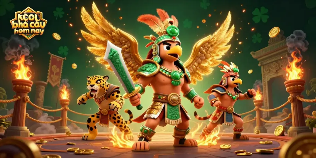 Engage with kèo nhà cái hôm nay through dynamic betting strategies illustrated in a vibrant 3D scene.