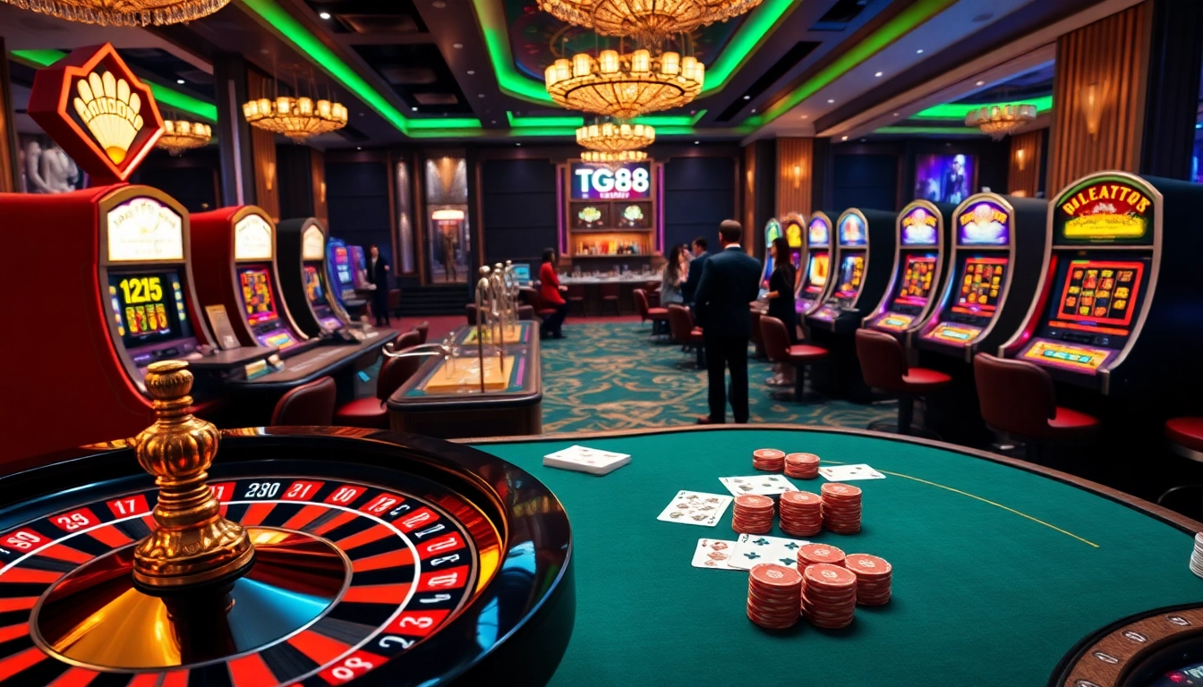 Engage with excitement at TG88 casino with vibrant table games and high-stakes action.