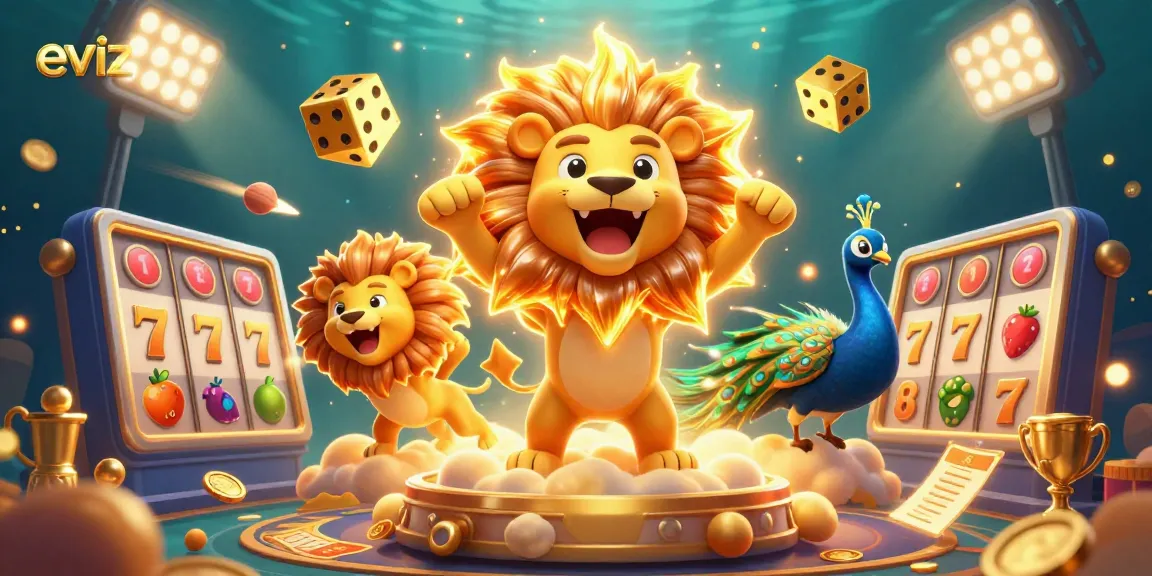 Experience the excitement of eviz with vibrant 3D casino characters and themes.
