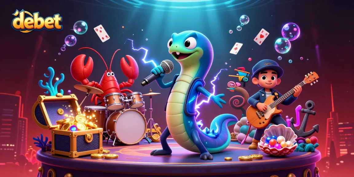 Engage with debet's thrilling underwater casino experience featuring vibrant sea creatures and exciting game elements.
