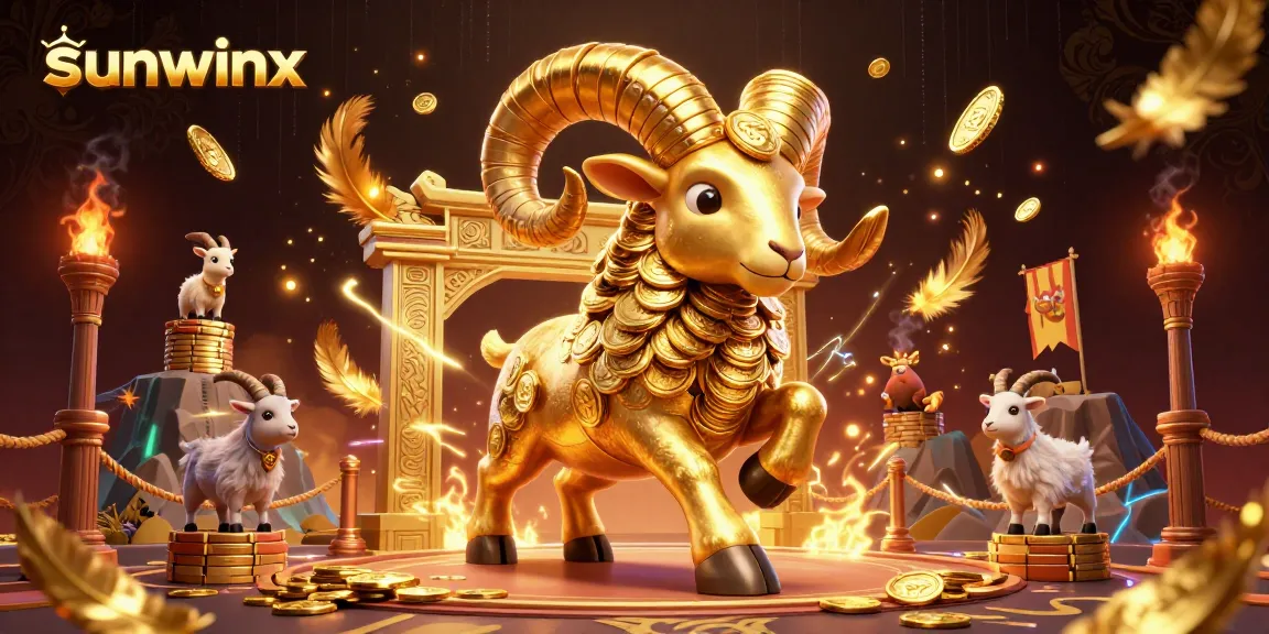 Engage with sunwinx as a golden ram charges through a dynamic casino arena.